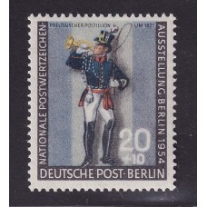 ALEMANIA OCCIDENTAL BERLIN 1954 Yv 107 ESTAMPILLA COMPLETA NUEVA CON GOMA 10 EUROS